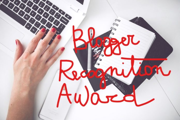 blogger recognition award blogger recognition award