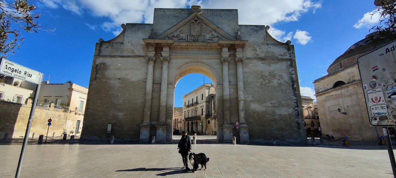 A Lecce col cane
